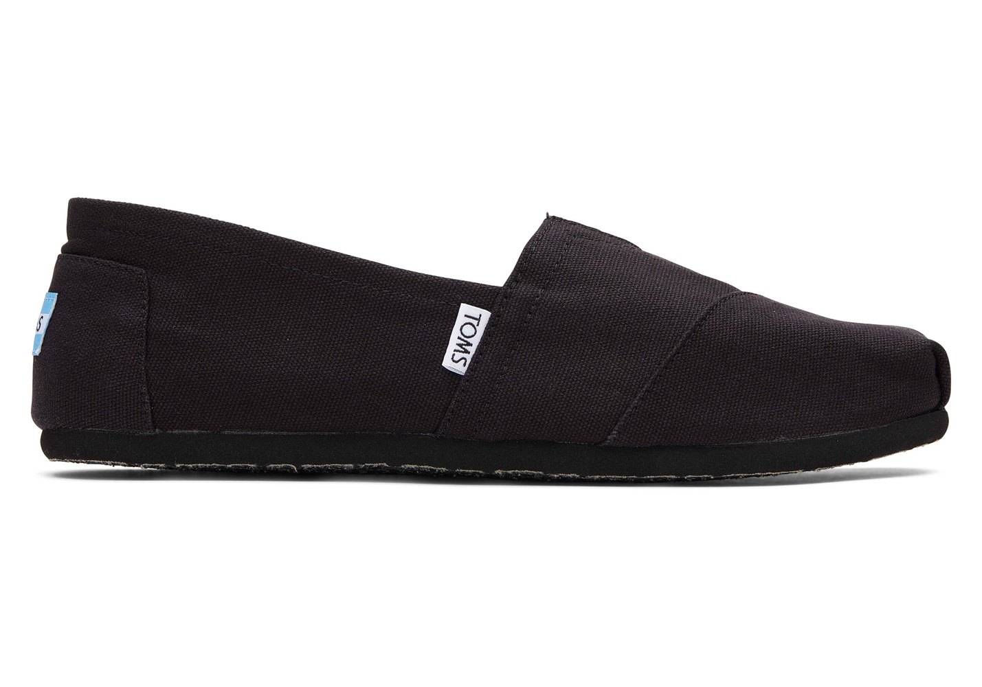 Toms Alpargata Canvas Espadrille Black - Mens - 07184-VAJK